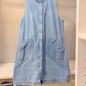 DENIM BUTTON UP DRESS